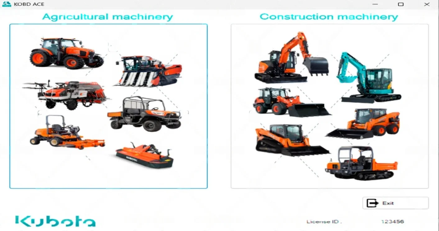 

Диагностическое программное обеспечение TruckEPC3 Kubota KOBD ACE v2.04.0100