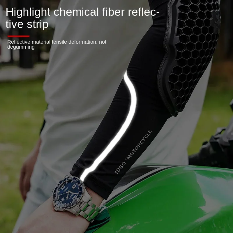 

Высокоэластичные дышащие мотоциклетные перчатки, защита локтей для эндуро, мотокросса, спорта, езды на велосипеде, УФ-защита от солнца, противоскользящий ледяной шелк