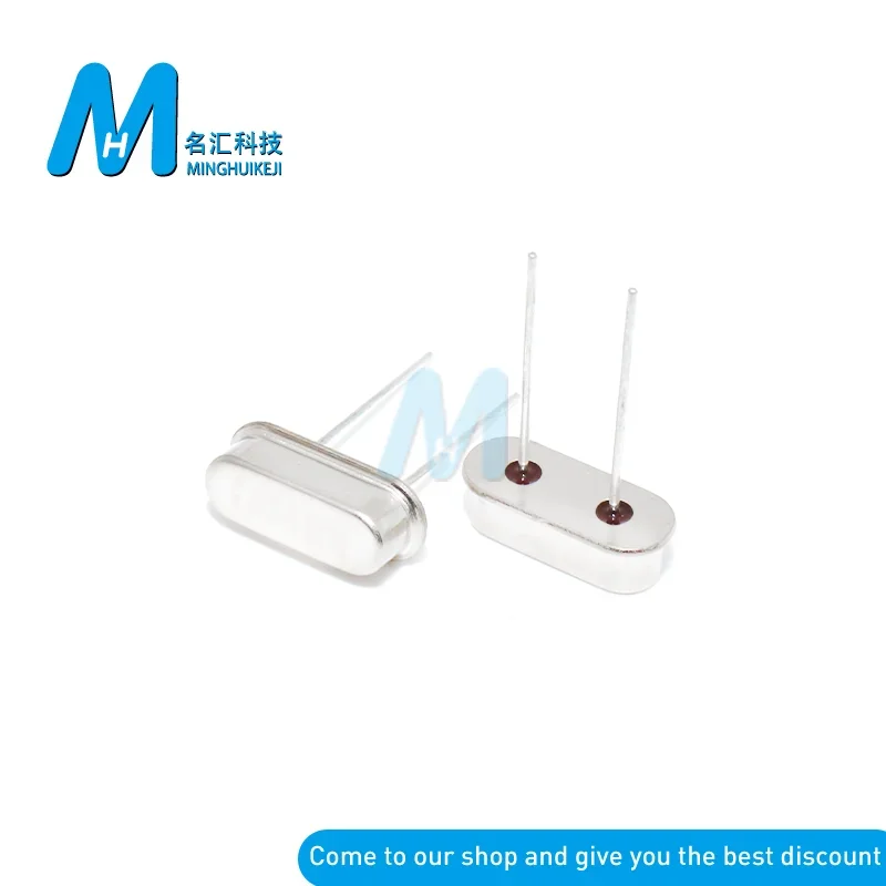 10 шт./HC-49S 4 м 6/8/10/12/16/20/24/25/26/30/32/40/48/50/64 МГц прямая вилка пассивный кварцевый резонатор DIP-2 20PF 10PPM