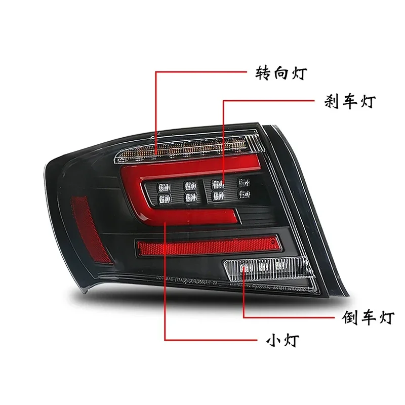 

Taillight assembly for 2008-2014 Subaru Impreza Sedan ​LED Tail Light Turning Signal Brake Light Reverse Light Car accessories