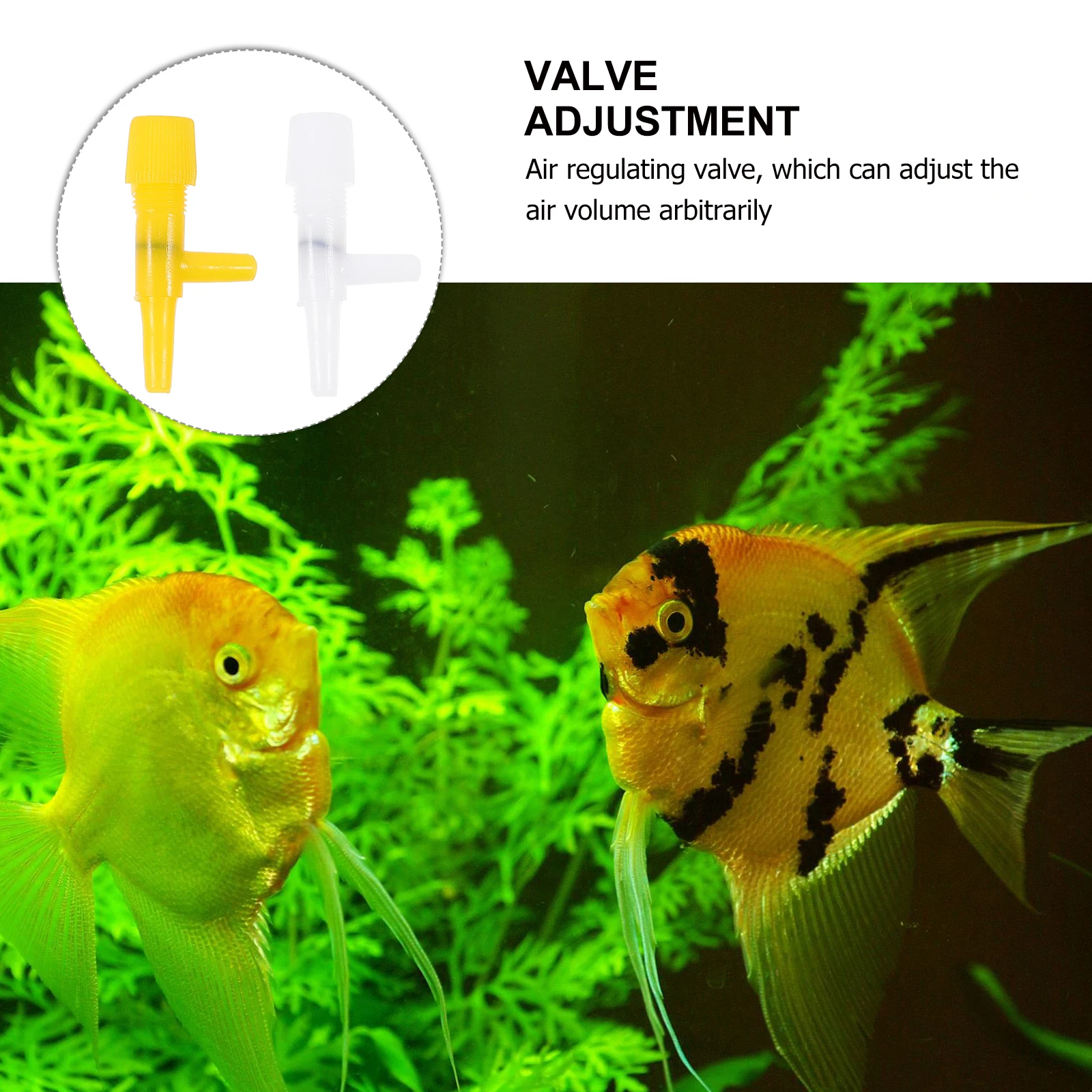 

20PCS Plastic Stable Aquarium Oxygen Pump Control Fish Tank Air Air Regulating Valve Control Valve Aeration 4mm Tube