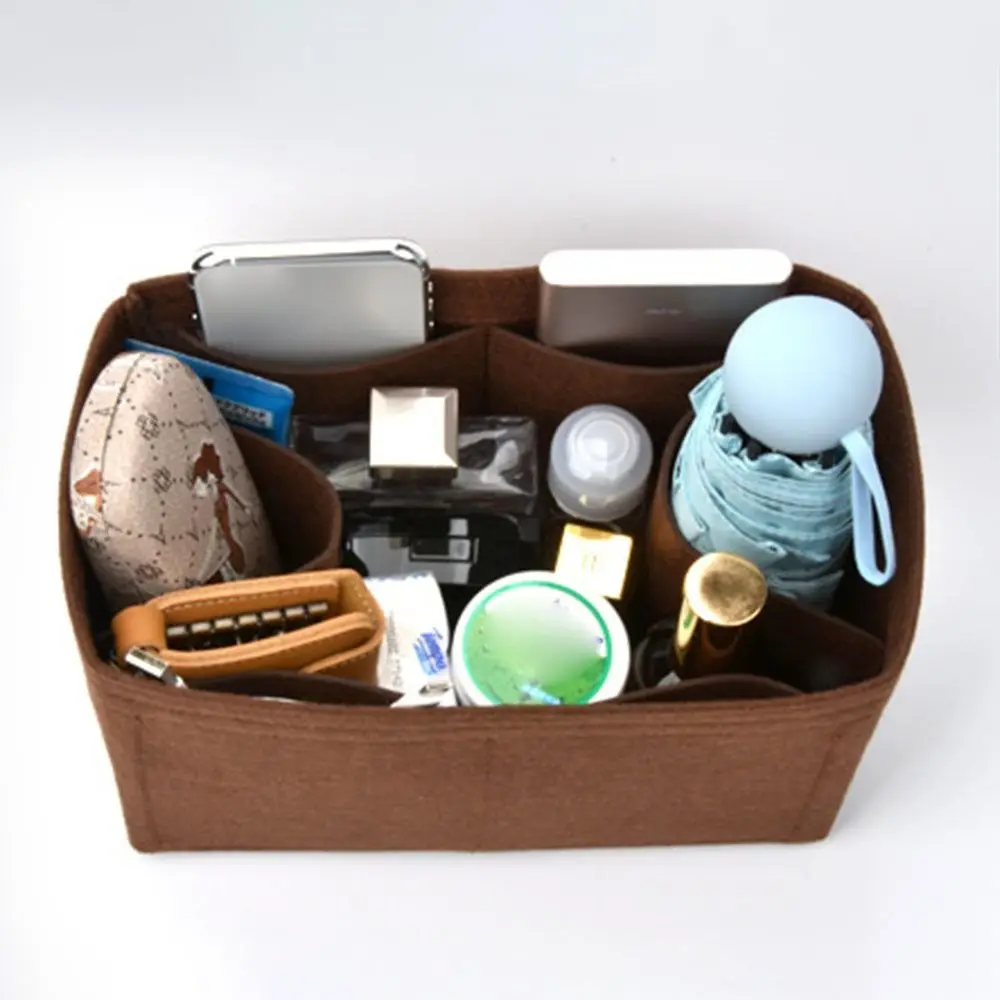 حقيبة إدراج متينة من اللباد سعة كبيرة متعددة الجيوب حقيبة يد منظم حقيبة التخزين للسفر LV Speed25/30/35/Gentlewoman #4