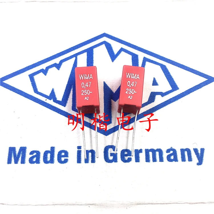 Free Shipping 10pcs/30pcs WIMA Germany capacitor MKS2 250V 474 0.47UF 250V 470nf P=5mm