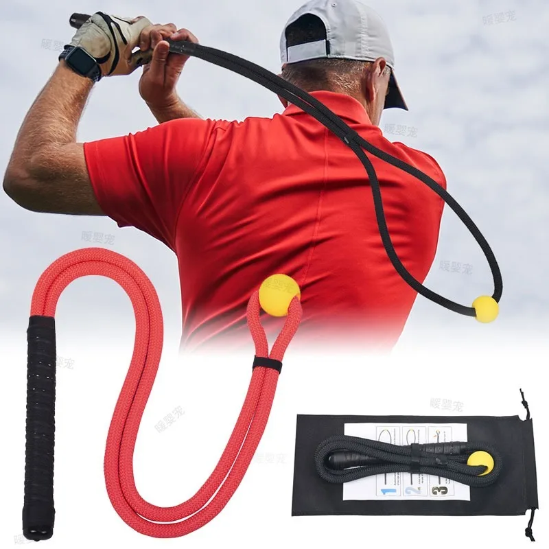 Posture Corrector Rope Golf Exercise Assistance Golf Swing Rope Swing Training Aid Fitness Equipment Trainer for Grip Practice