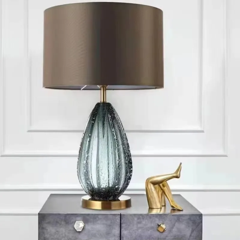 

Customized Classic creative bedside eye protection lamp charging soft light clip desk Tiffany glass desk lamp
