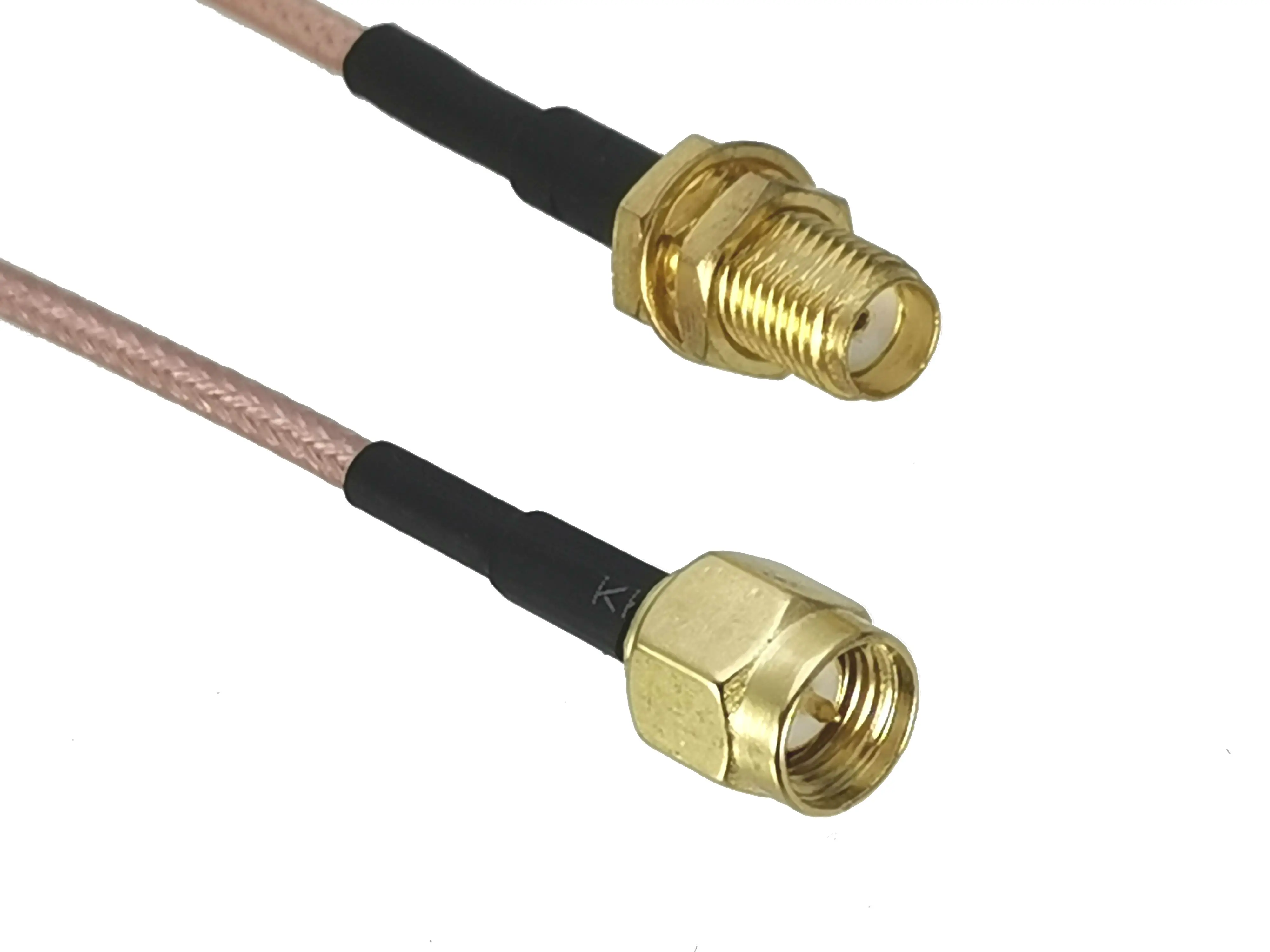 1Pcs RG316 RG174 Cable SMA to SMA Male Plug & Female Jack Nut Bulkhead Connector RF Jumper Pigtail Wire Terminal 4inch~10FT