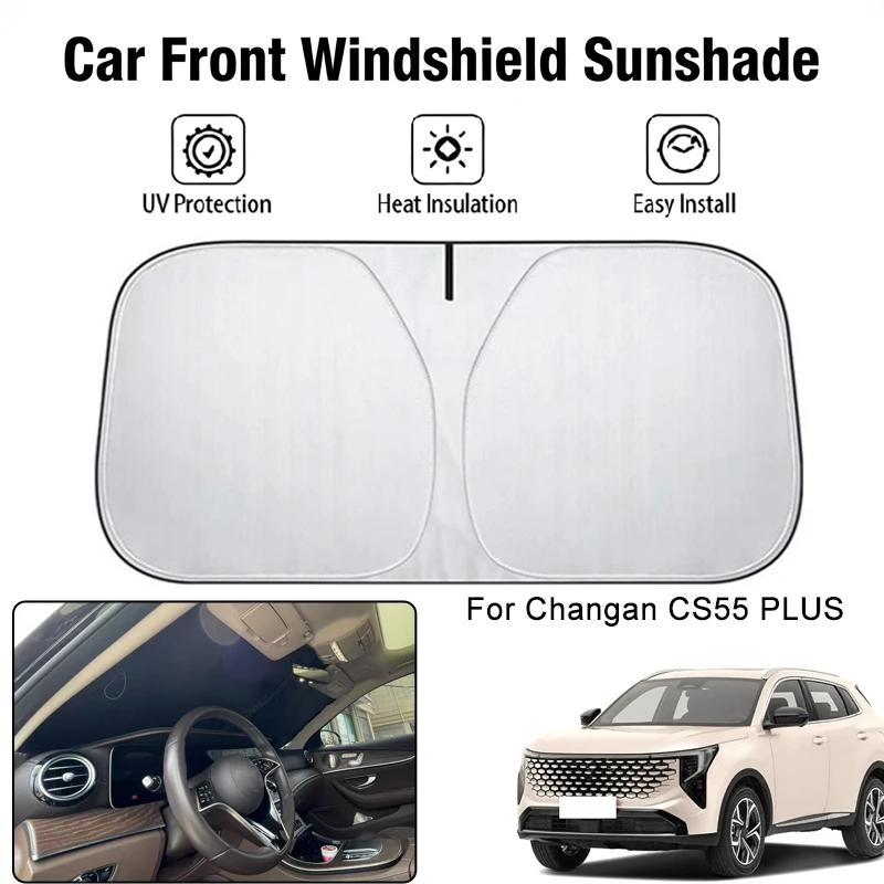 

Car Front Windshield Sunshade Cover For Changan CS55 PLUS UV Block Heat Insulation Auto Interior Sun Protection Accessories