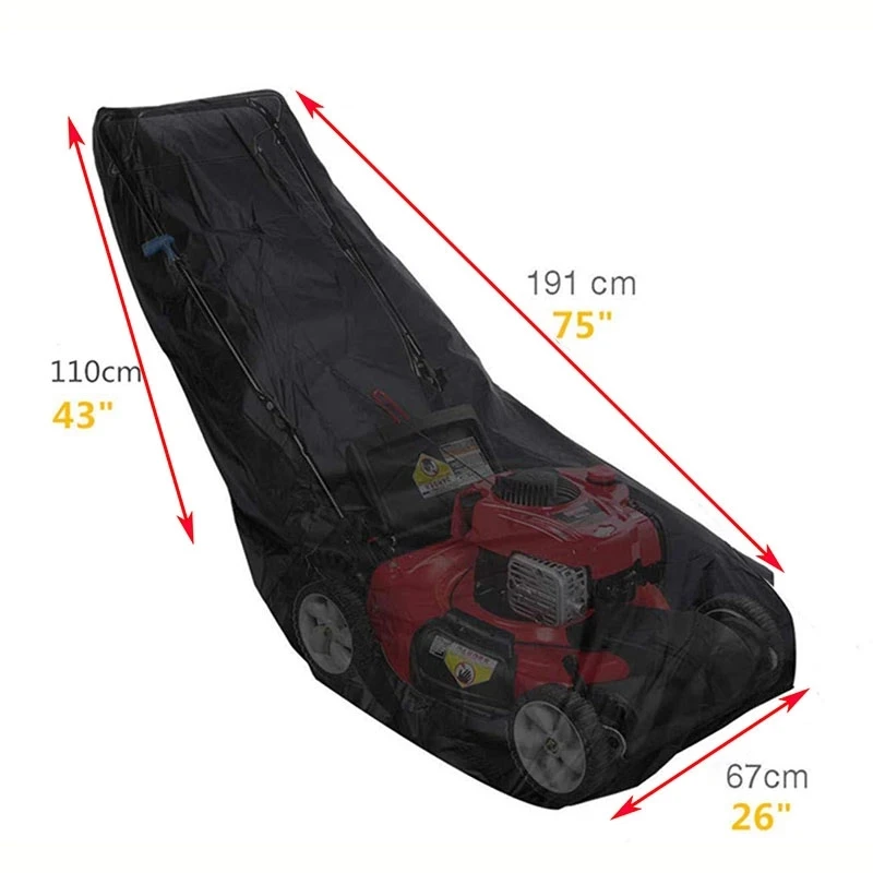 UV Protection Lawn Mower Oxford Cloth Cover, Waterproof Dustproof Snow Blower Dust Cover, Multi-Functional Protection