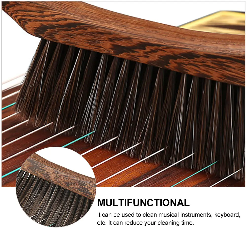 

Guzheng Cleaning Durable Wooden Handle Bristle Cleaning Accessory Instrument Cleaner Portable Music Keyboard Tool Home Use