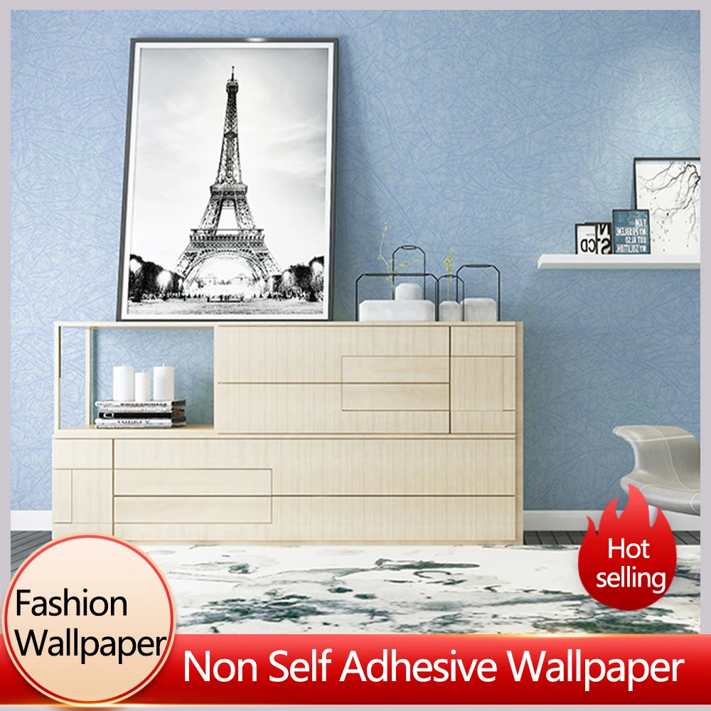 

Solid Colored Non-woven Fabric Home Decoration Wallpaper Living Room Bedroom Nordic Style Decorative Wallpaper Home Decoration