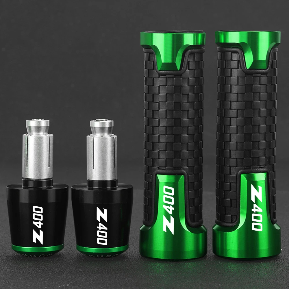 

Z400 ABS 2023 2022 2021 FOR KAWASAKI Z z 400 2018 2019 2020 CNC 7/8'' 22MM Motorcycle Handlebar Grips Handle Bar Cap End Plugs