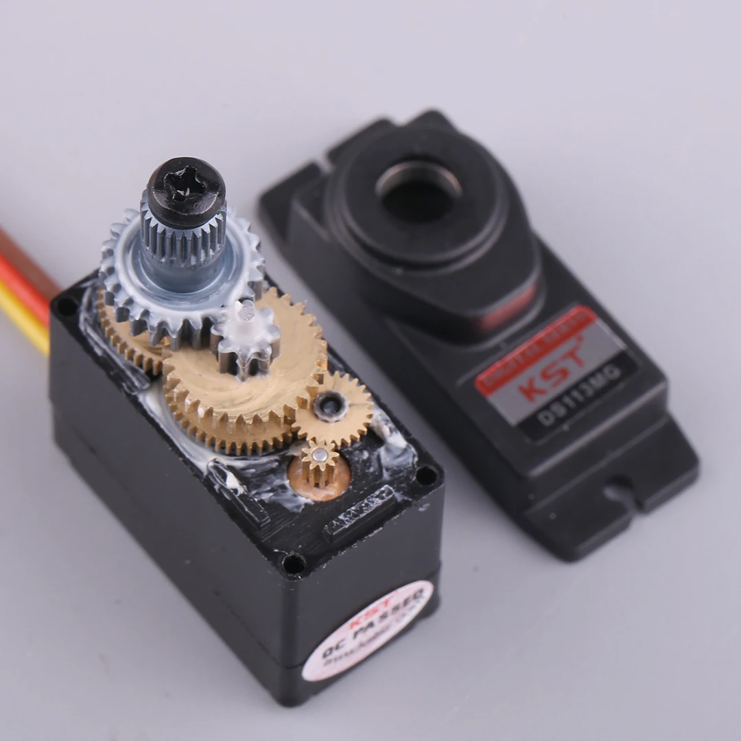 KST DS113MG Digital Metal Gear 5.2KG 0.12sec Asa Servo Motor Para 450 RC Helicóptero Avião