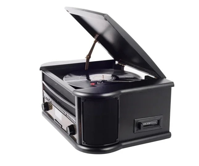 

perfect 2025DAB FM radio multi turntable record player with pigtail antenna