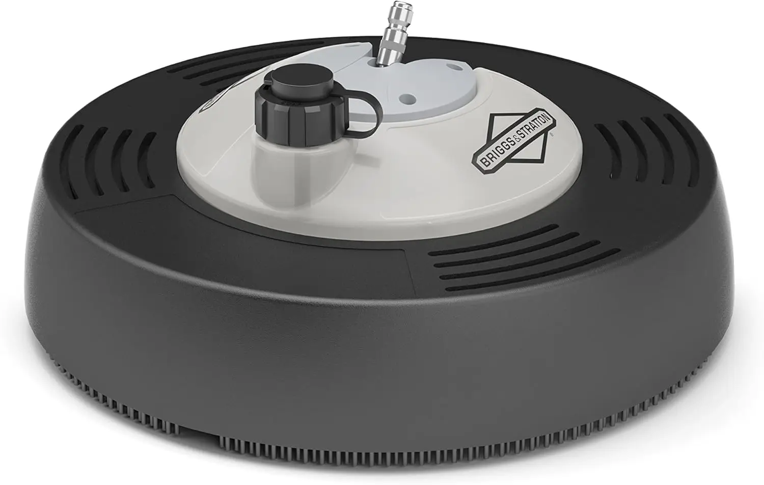 

14-дюймовый вращающийся струйный очиститель поверхностей со встроенным резервуаром для моющего средства и быстроразъемными пасточками для патио, газона и сада