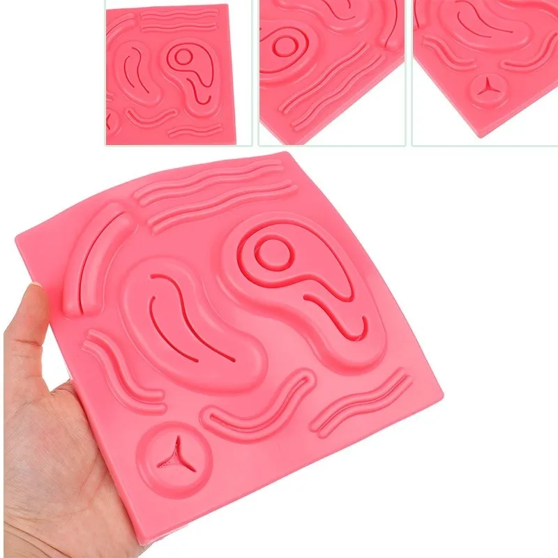 Laparoscopic 3D Skin Suture Training Pad Silicone Surgical Suture Practice Model