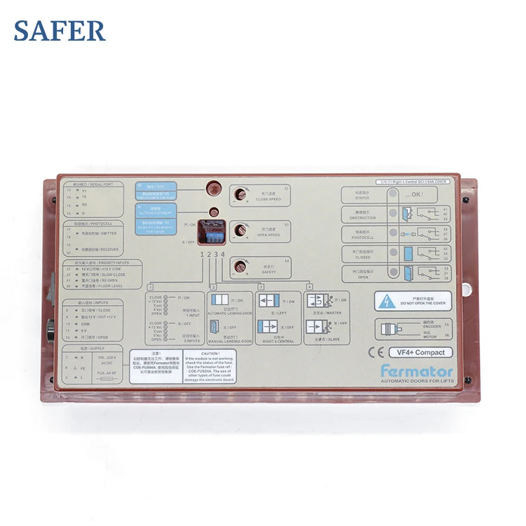 Accessoires d'ascenseur : Moteur de porte Fermator VVVF4+ VVVF5+ et convertisseur de fréquence pour pièces d'ascenseur
