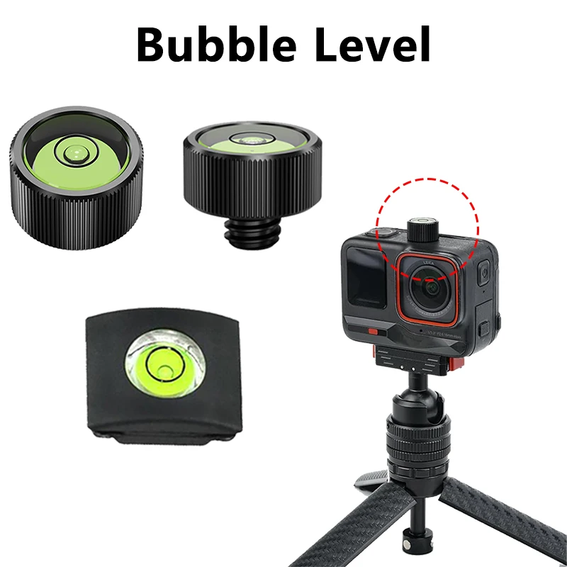 Niveau à bulle pour appareil photo, couvercle de protection pour griffe flash pour Canon, Nikon, Olympus, Pentax, DSLR, SLR, GoPro, DJI, Insta360 et accessoires.