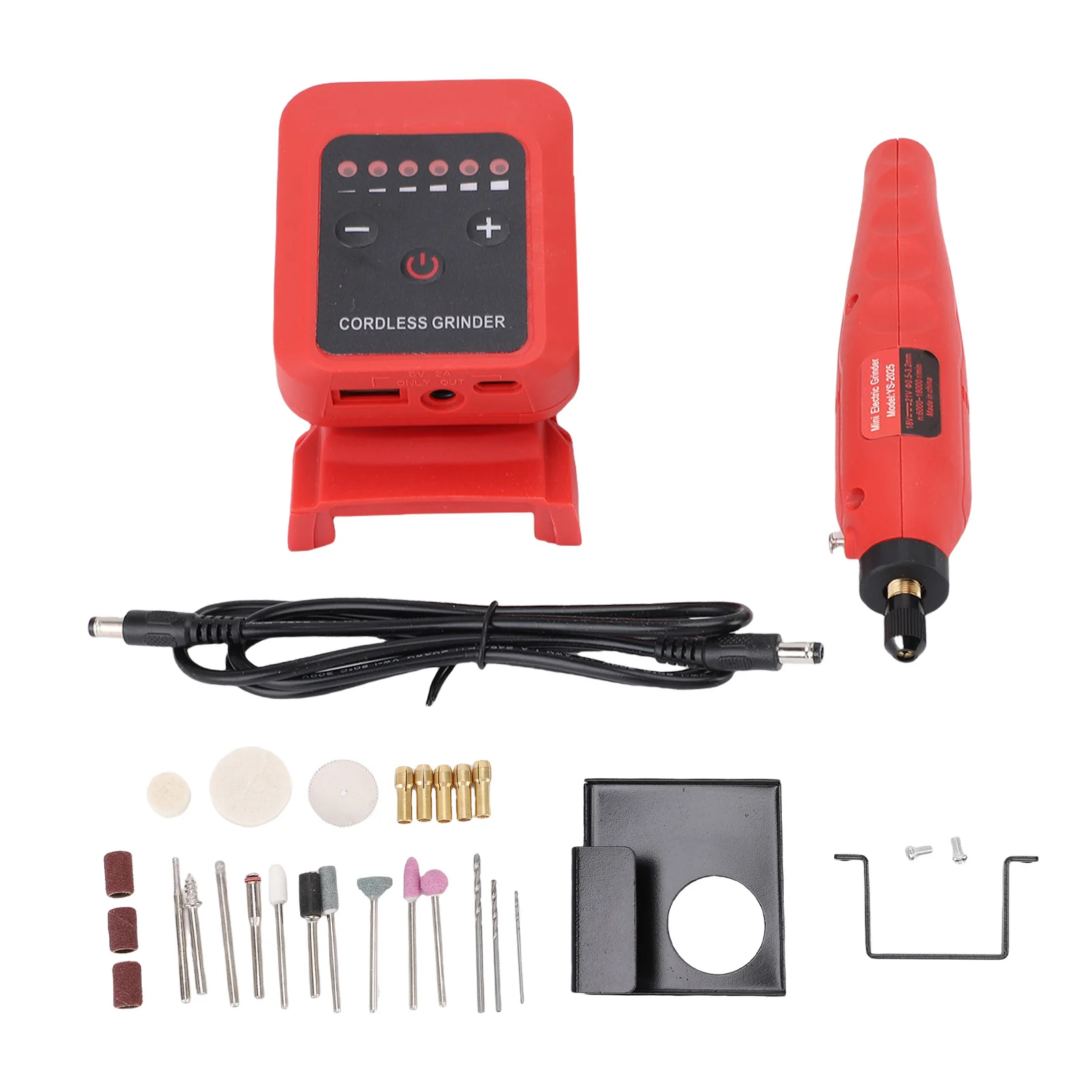 ロータリーツールキット-usb-type-c-出力電動ロータリーツールキット-12-ビット-コードレス-低騒音-彫刻、サンディング、研磨、切断用