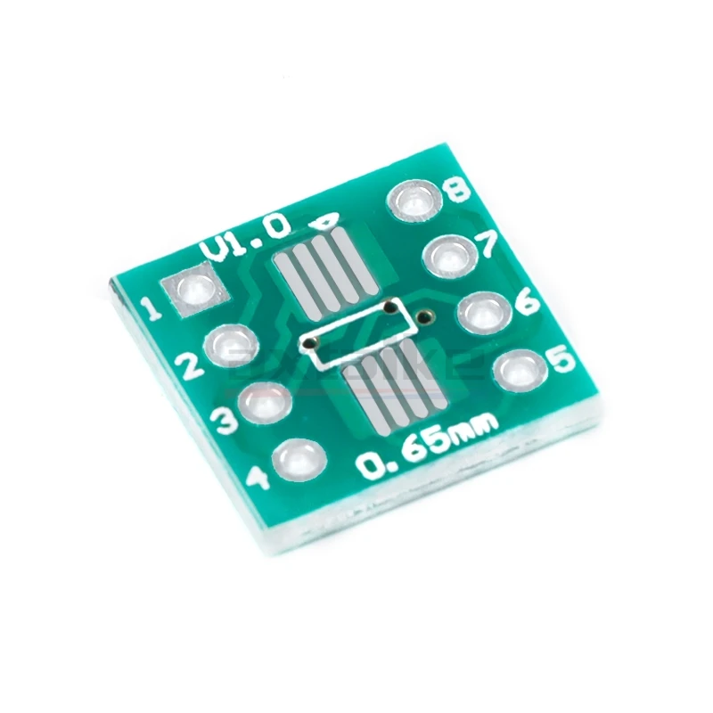 20 Stuks Sop8 Ssop8 Tssop8 Naar Dip8 Pcb Sop-8 Sop Overdracht Board Dip Pin Board Pitch Ic Adapter Plaat Conversiekaart 0.65/1.27Mm