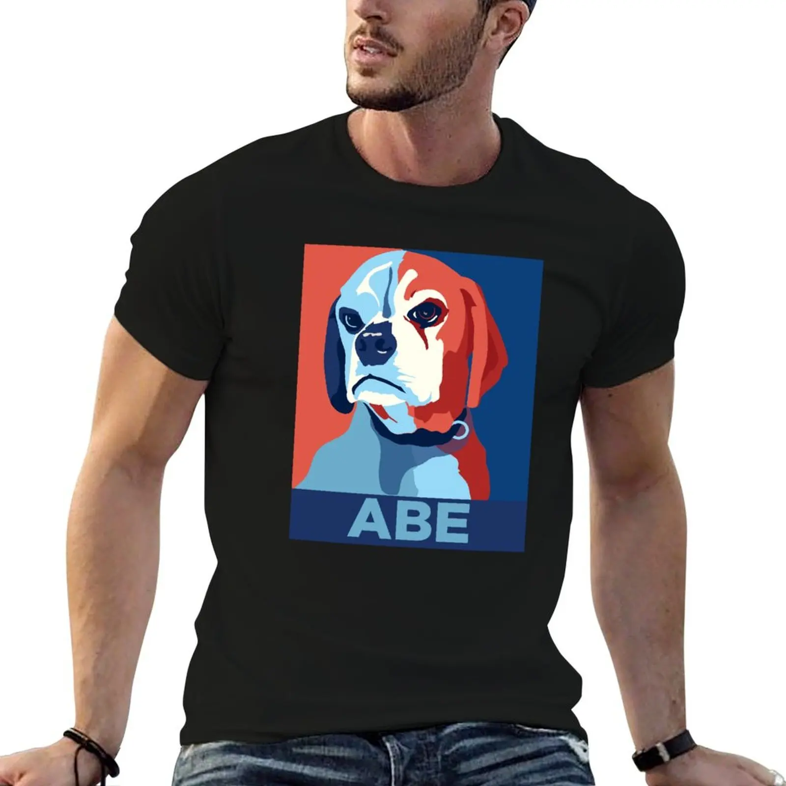 Vote for Abe T-Shirt Basic Solid Color Short Sleeve Cotton Top