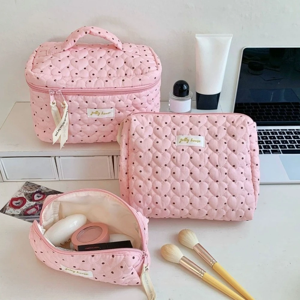 1pcs-bolsa-de-maquiagem-feminina-rosa-com-bolinhas-azuis-grande-capacidade-organizador-de-cosmeticos-para-viagem-necessaire-bolsa-de-armazenamento-para-banheiro-para-meninas