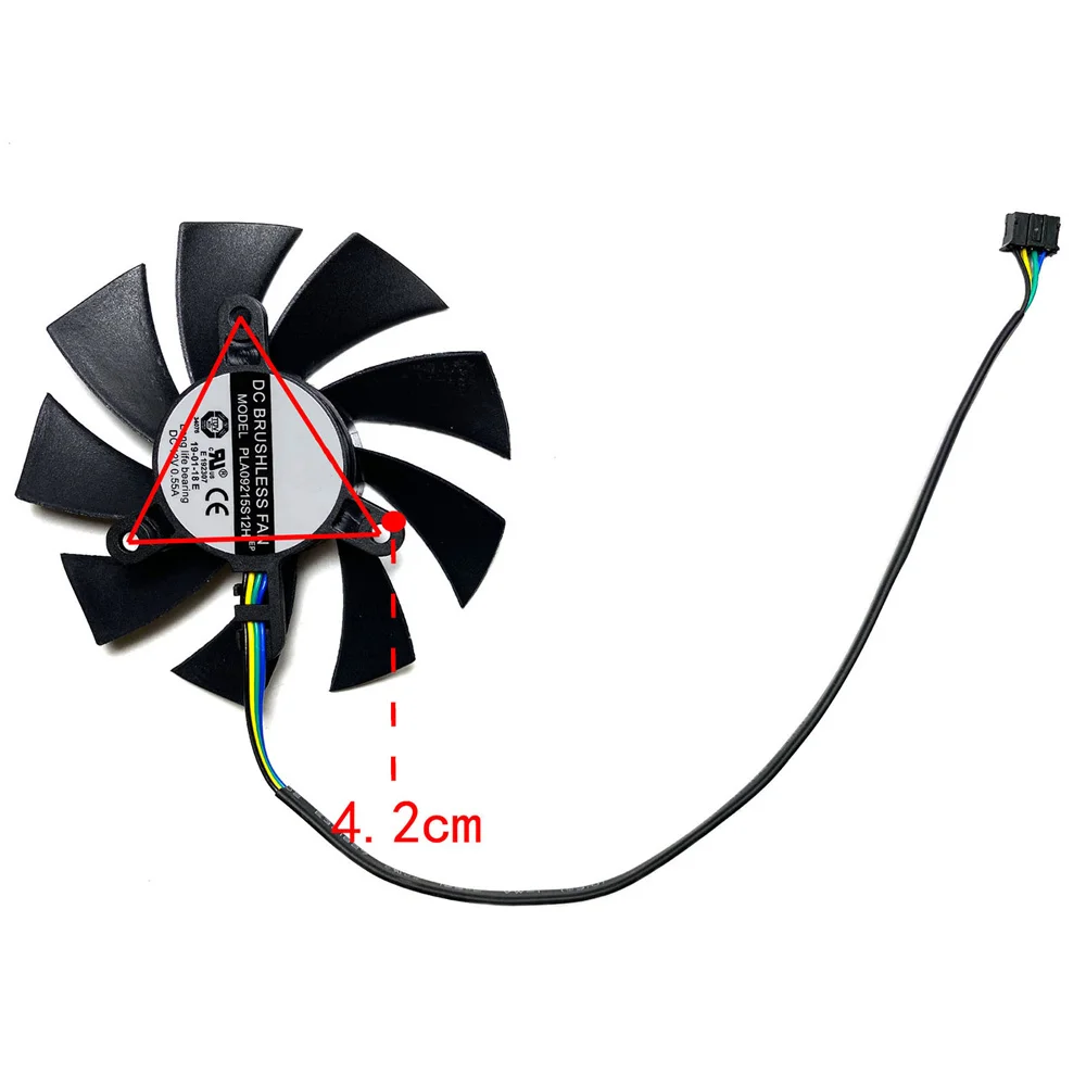 그래픽 카드 냉각 선풍기, MSI N450 460 6870 6790 6770 선풍기 교체 부품, 86mm