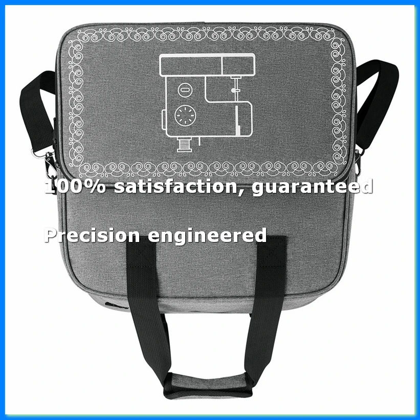 Large Sewing Machine Bag Storage Bag Tote Multi-Functional Portable Organizer Bag for Sewing Accessories-Grey-A49I