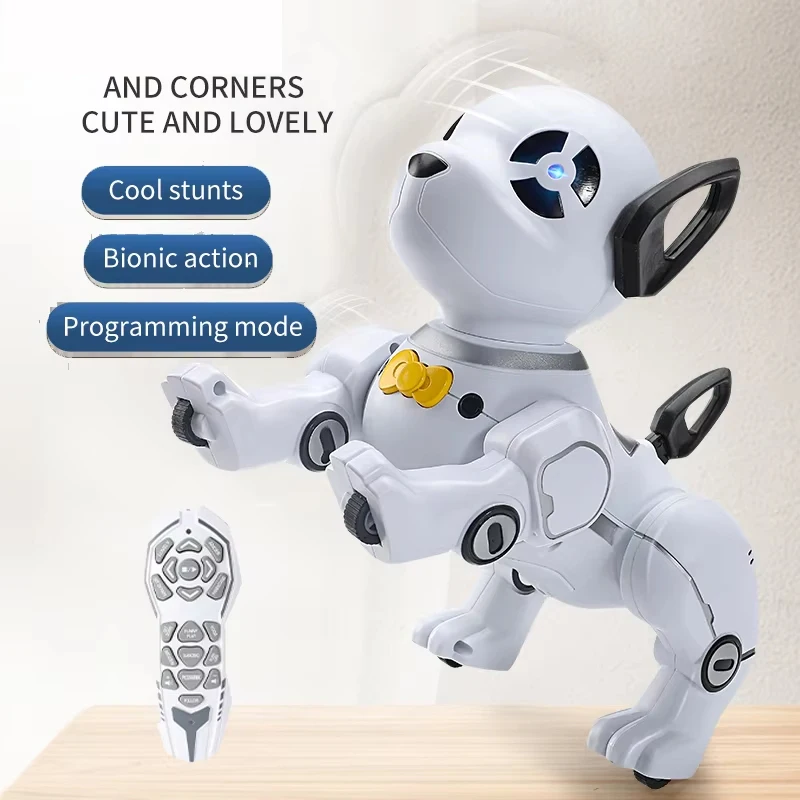 

Интеллектуальный радиоуправляемый робот для собак, программирование с дистанционным управлением, трюк, собака, музыка, танцы, электрические беспроводные игрушки для мальчиков, детские рождественские подарки