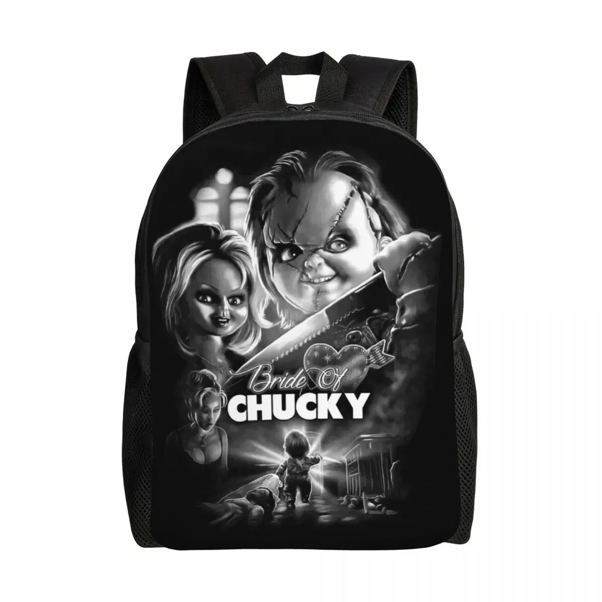 Bride Of Chucky Laptop Backpack Men Women Fashion Bookbag for School College Student Killer Doll Chucky Bags