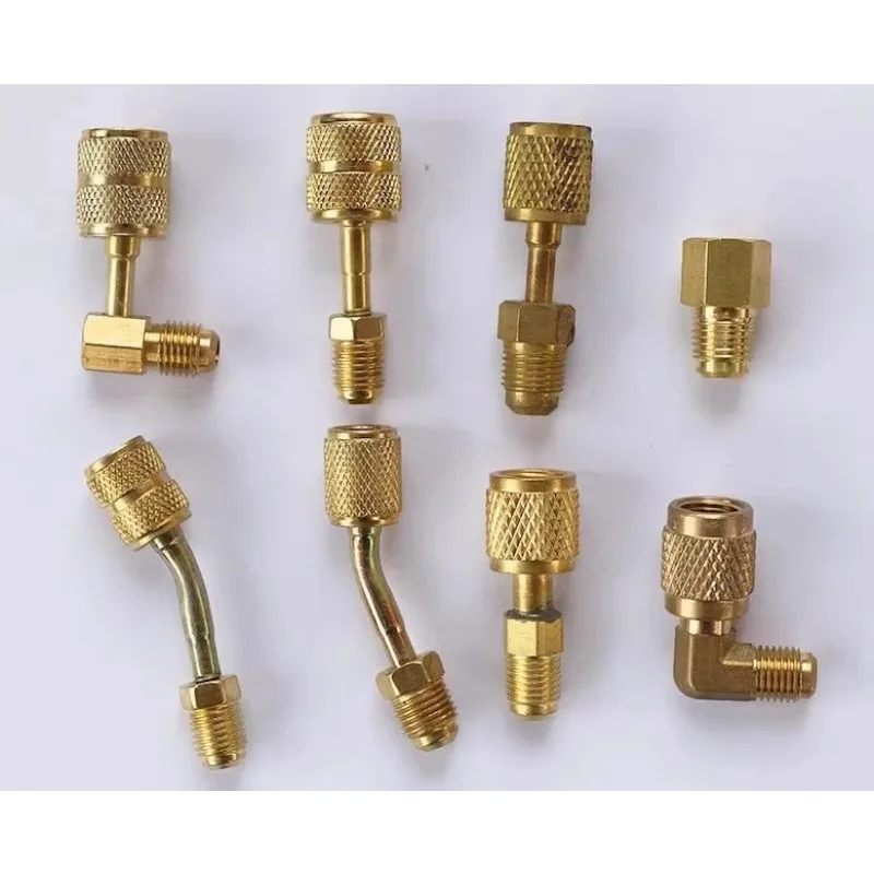 Air conditioner male-British adapter fluoride, metric-British R410a liquid pipe adapter R32 universal