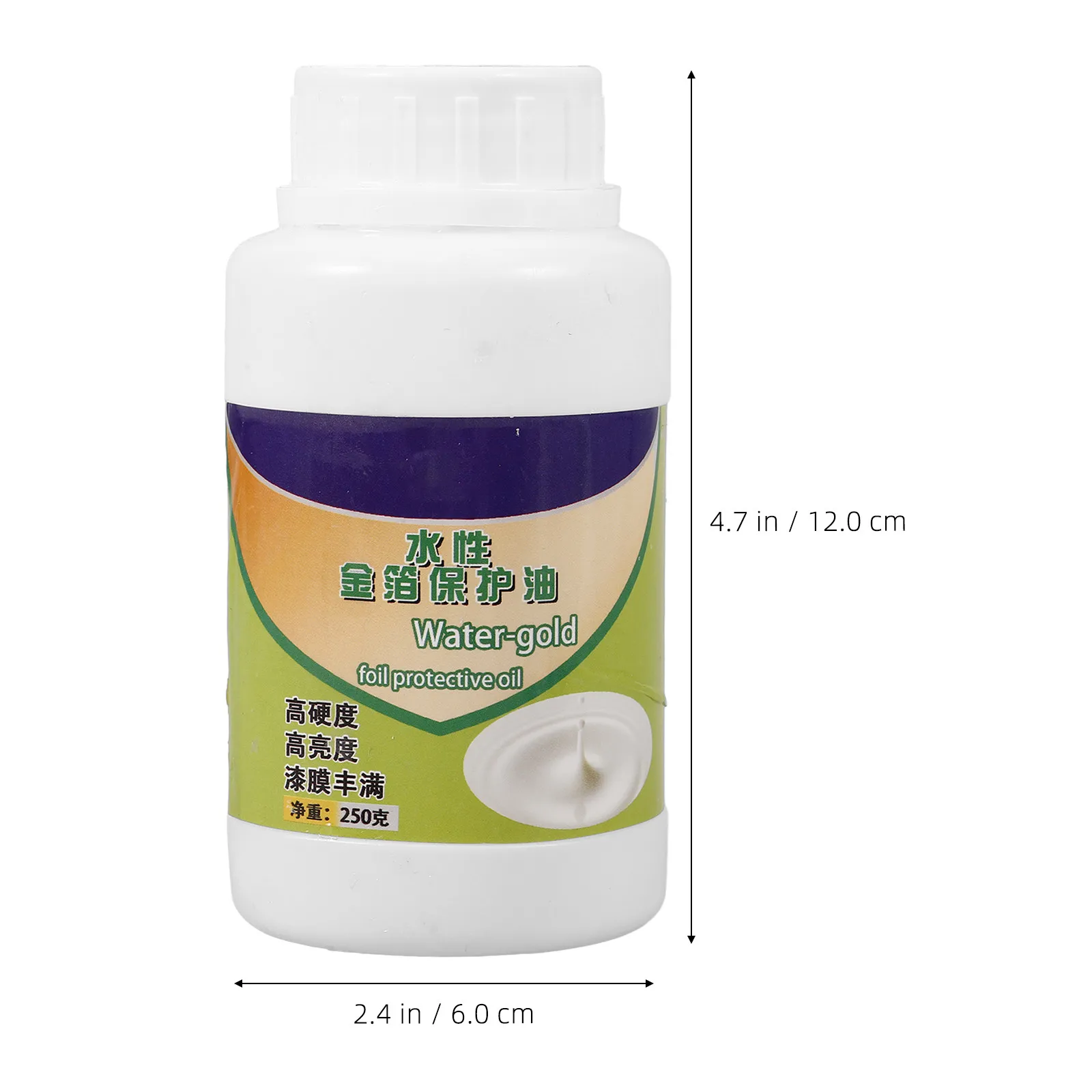 Water Based Gold Foil Protective Oil 250G Bottle for DIY Gold Leaf Surface Gilding Water Based Protective Oil for Craft Glue
