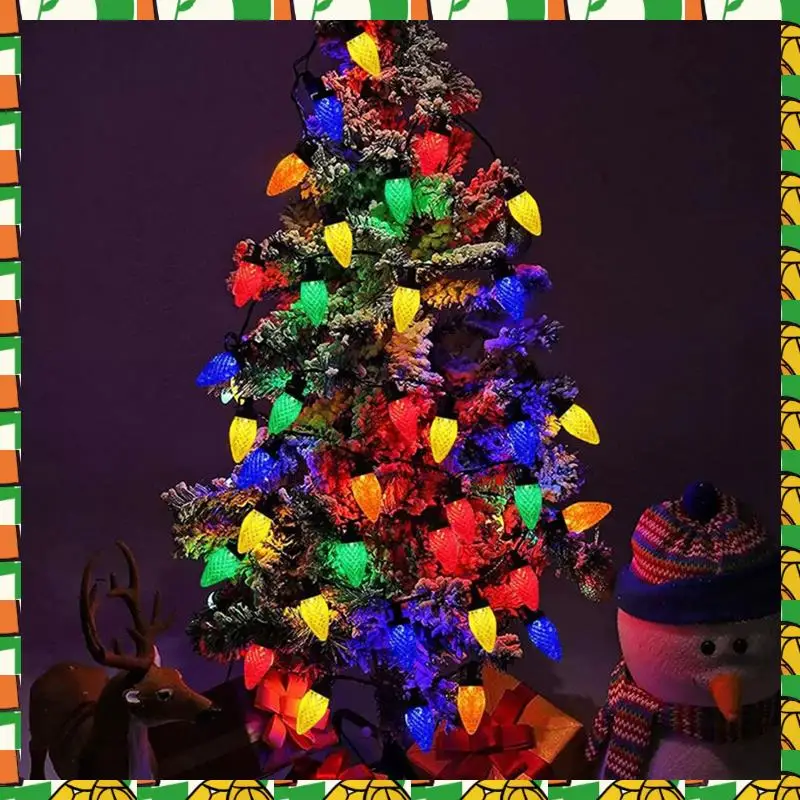 

Christmas Lights 30 LED Christmas String Lights Solar Energy For Indoor Outdoor Trees, Eaves, House Xmas Decor Colorful Durable