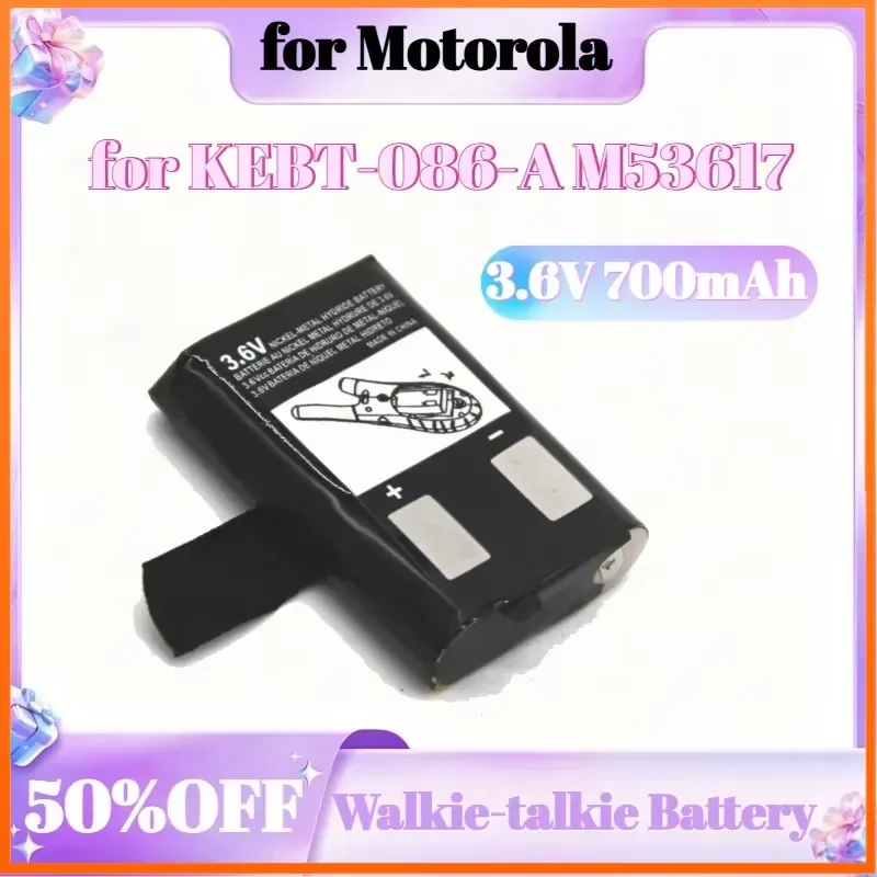 

3.6V Walkie-talkie Battery 700mAh for Motorola 2-Way Radios KEBT-086-A M53617 KEBT-086-B 53617 KEBT-086-C KEBT-086-D