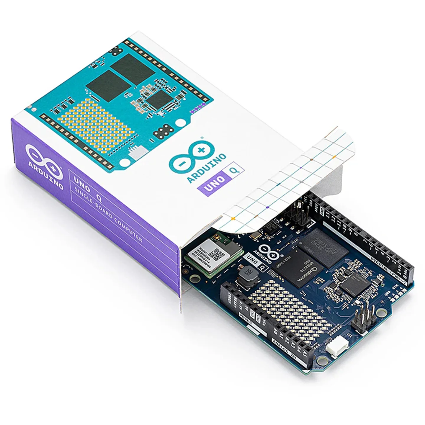 Origineel op voorraad Arduino UNO Q ABX00162 Qualcomm QRB2210 STM32U585 MCU Development board 2GB + 16GB
