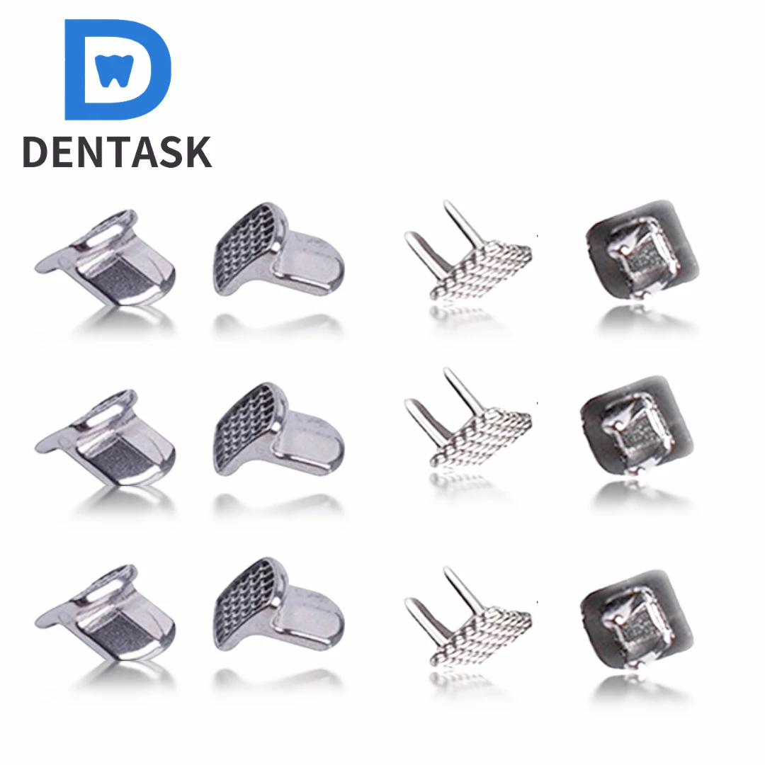10 teile/beutel DENTASK Dental Kieferorthopädische MIM Monoblock Biss Turbos Metall Biss Stopper Einzigen Flügel Zunge Tamer Lingual Spikes – Detail 2