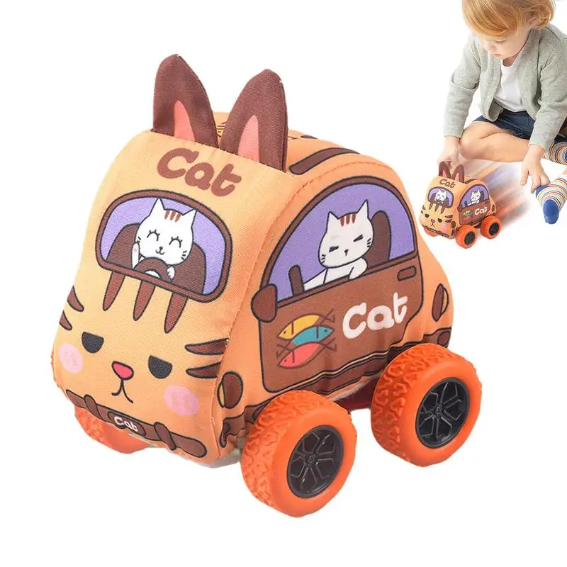 

Pull Back Cars Friction Power Kids Toys Car Friction Powered Truck Toy Soft Pull Back Cars For Kids Boys Age 1-3 Toddler