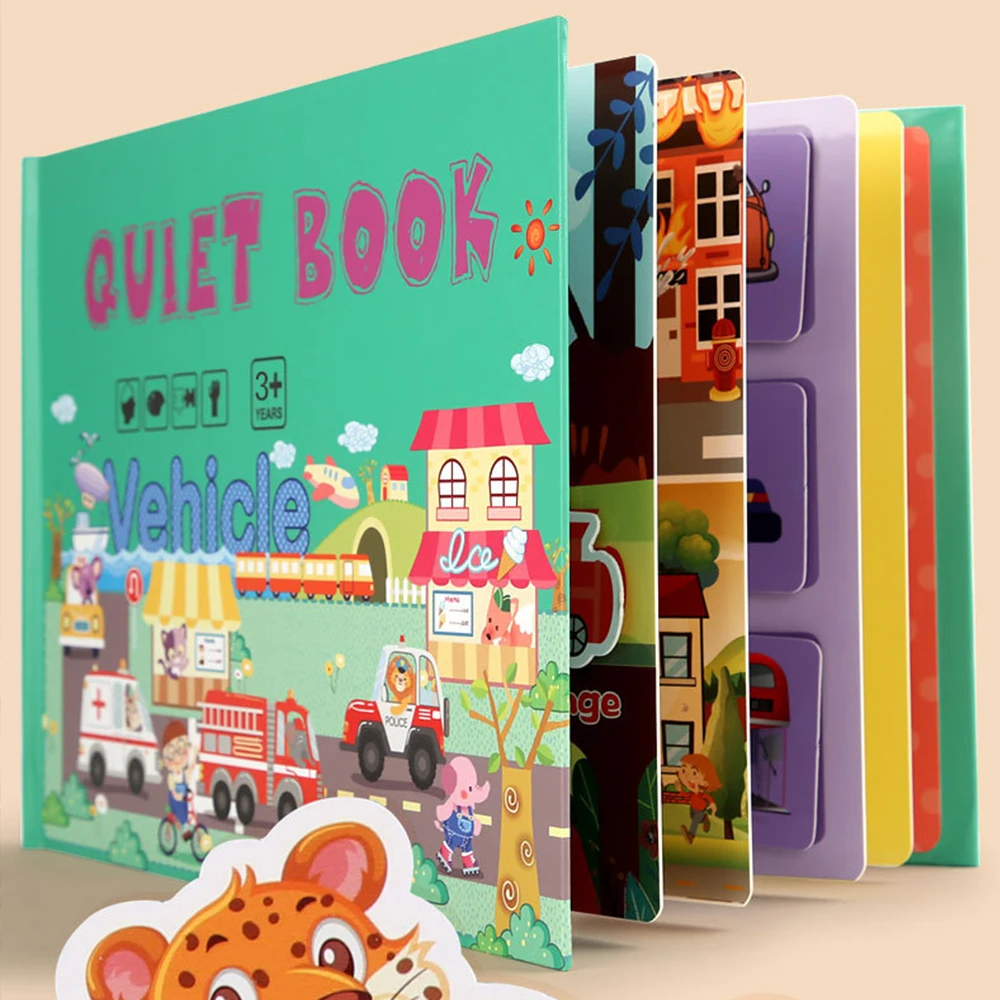 Baby Quiet Book Montessori Busy Book Kids Toddler Enlightenment Develop Learning Skills Children Educational Game Montessori Toy