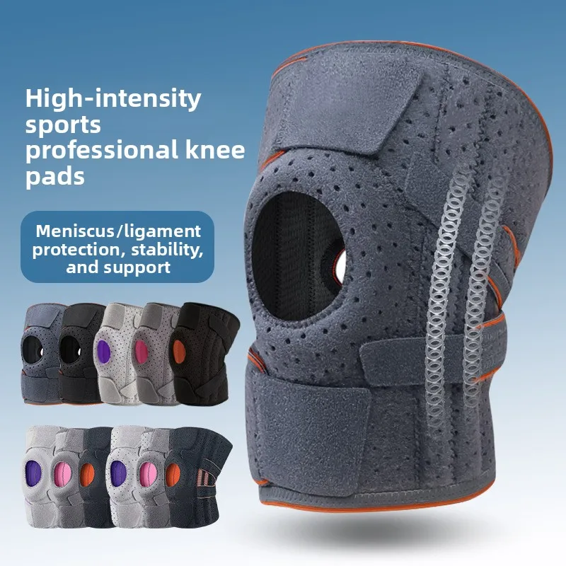 Elbow & Knee Pad Safety SpringSupport Knee Guards One Size Breathable Anti‑Slip Silicone Gear for Fitness Cycling Running Hiking