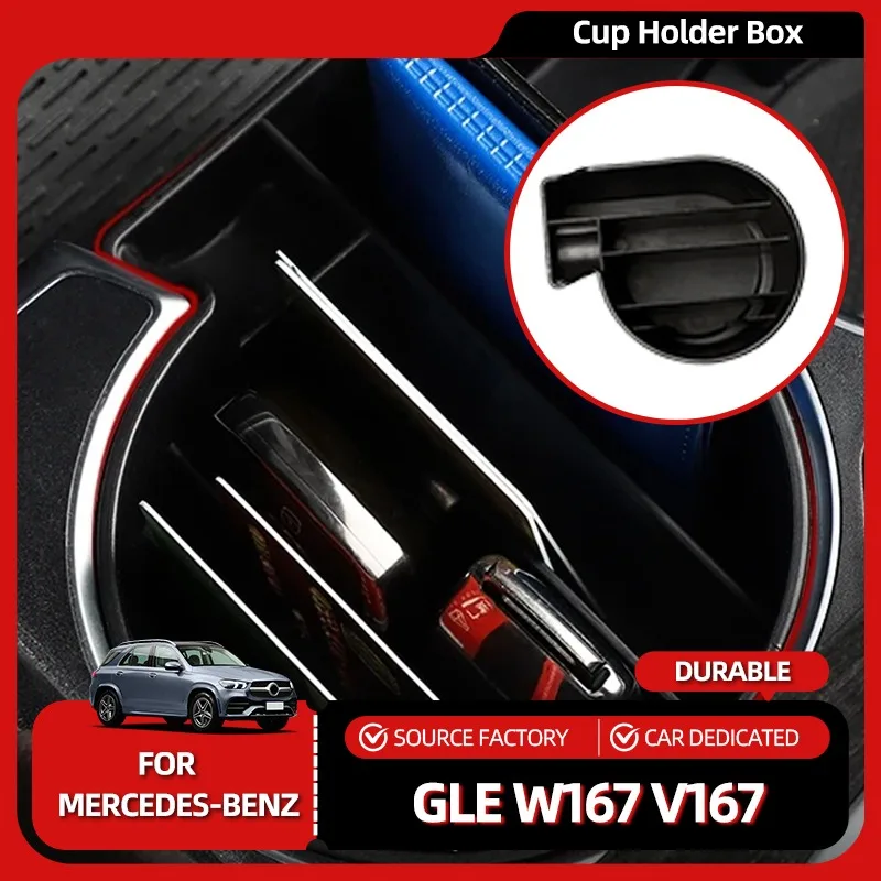 

Внутренние молдинги Подстаканник коробка для Mercedes gle w167 v167 2020 ~ 2024 крышка поставки gls x167 gle 350 450 500e amg benz gle co