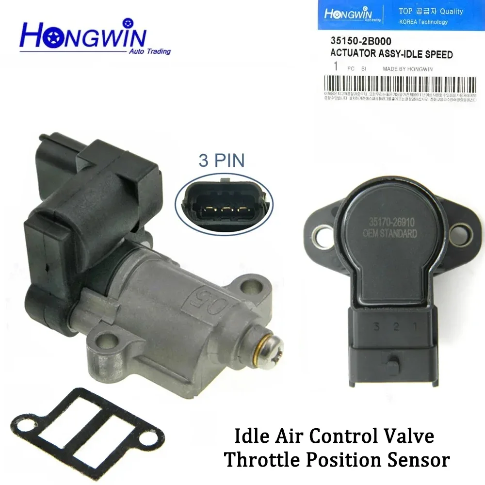 35150-2B00 0 zawór sterujący jałowym powietrzem lub TPS dla HYUNDAI KIA CERATO 1.6L 2004-2013 351502B000 35150 2B000 35170-26910 35100-2B000