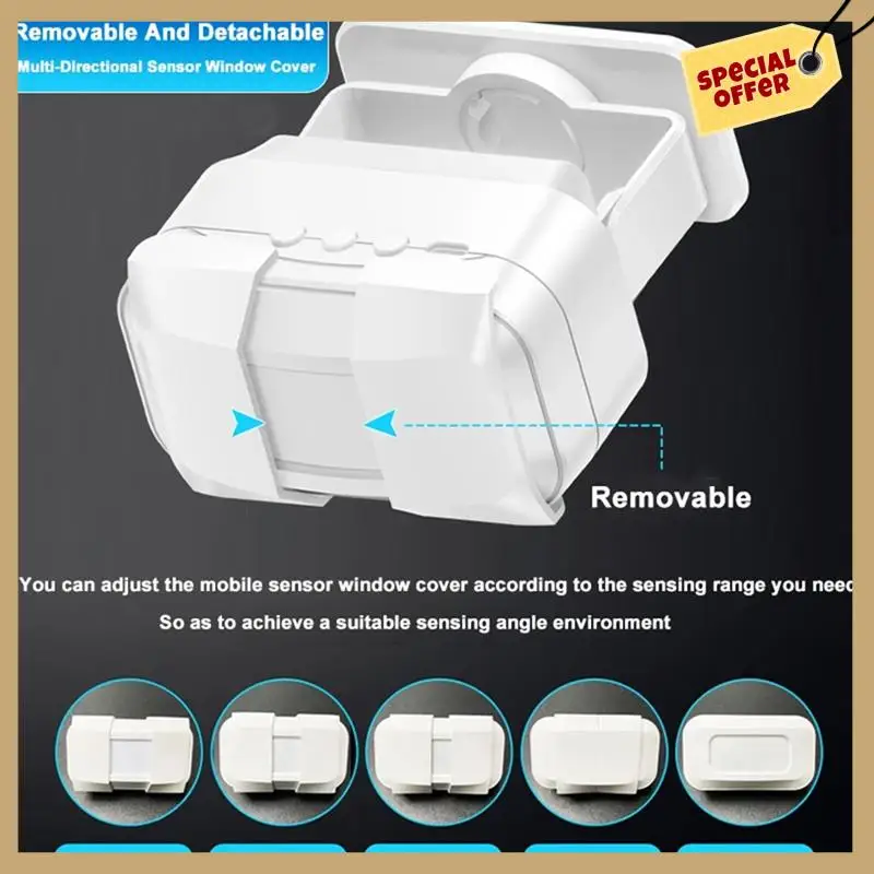 Перезаряжаемый умный дверной звонок, датчик приветствия, беспроводной дверной звонок, голосовое напоминание для входа в магазин-WMAN