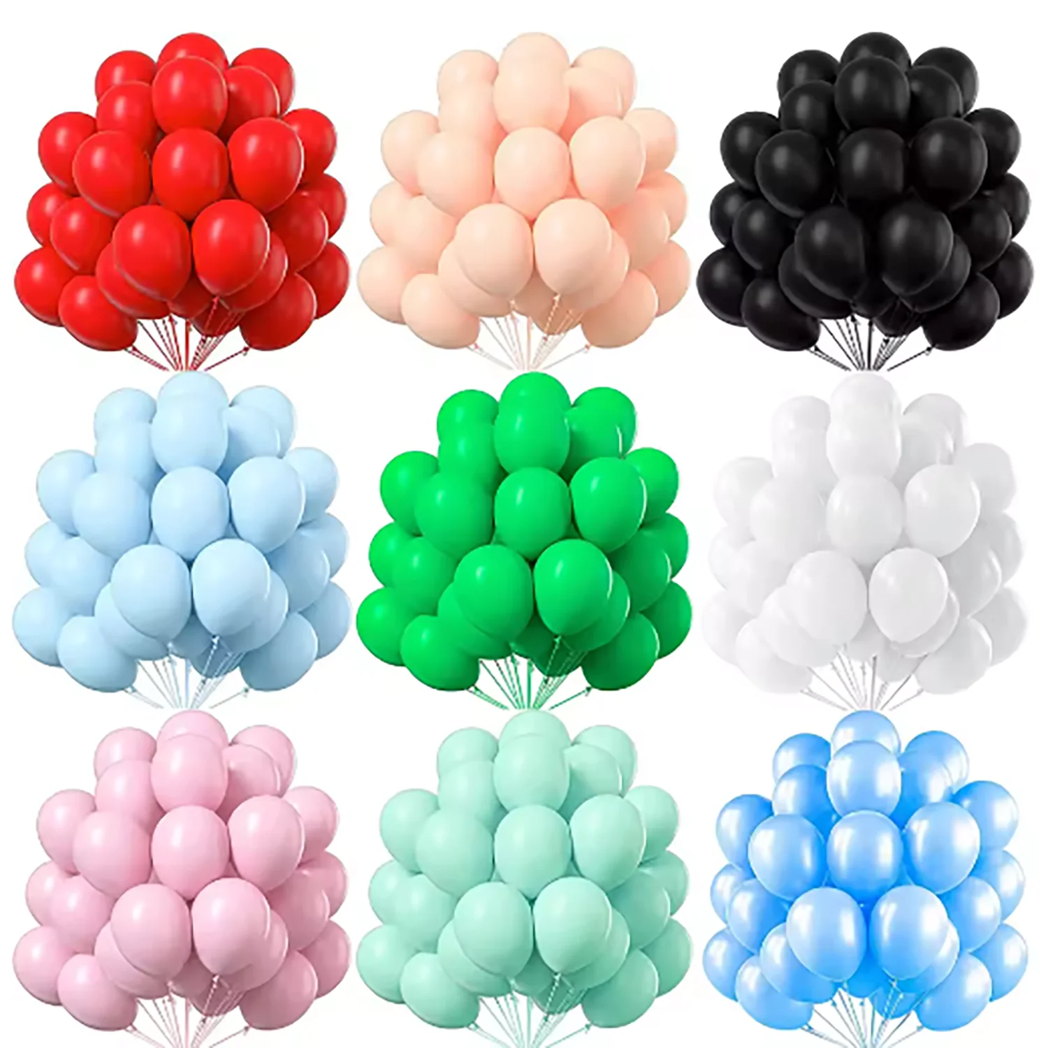 10/20/30 sztuk, balony lateksowe w kolorze czerwonym, czarnym i różowym, o rozmiarach 5/10/12 cali, idealne na wesele, przyjęcie urodzinowe dla dzieci, baby shower, dekoracje na festiwale.