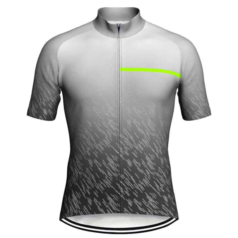 

Breathable Short Cycling Jersey, Grey Jacket, MTB Shirt, Race Sport Top Wear, Road Mountain Maillot, Outdoor Bicycle Clothes