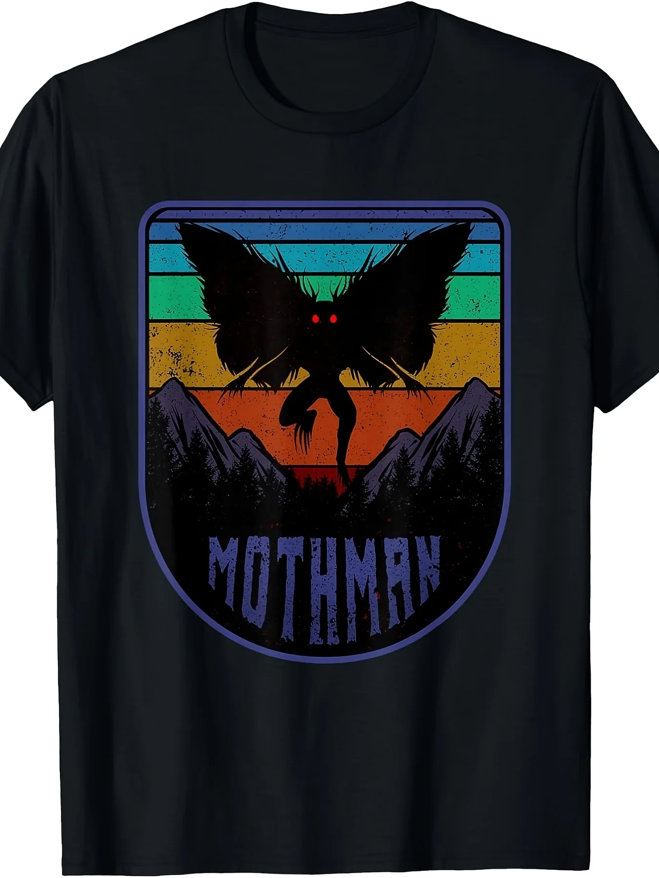 Cryptid Mothman Shirt Cryptozoology Folklore Cryptozoologist T-Shirt Same Style for Men And Unisex 2025 Summer Shortsleeved Printed T-Shirt Pure Lightweight And Comfortable Fabric Suitable for All Seasons Including Outdoor Sports Fitness Running And