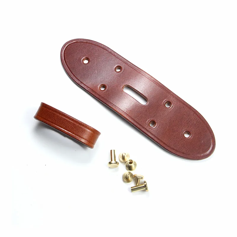 PIGENANHAI Leather Lead Connecting Needle Buckle Head Layer Cowhide Belt Accessory 3.8CM Leather Loop