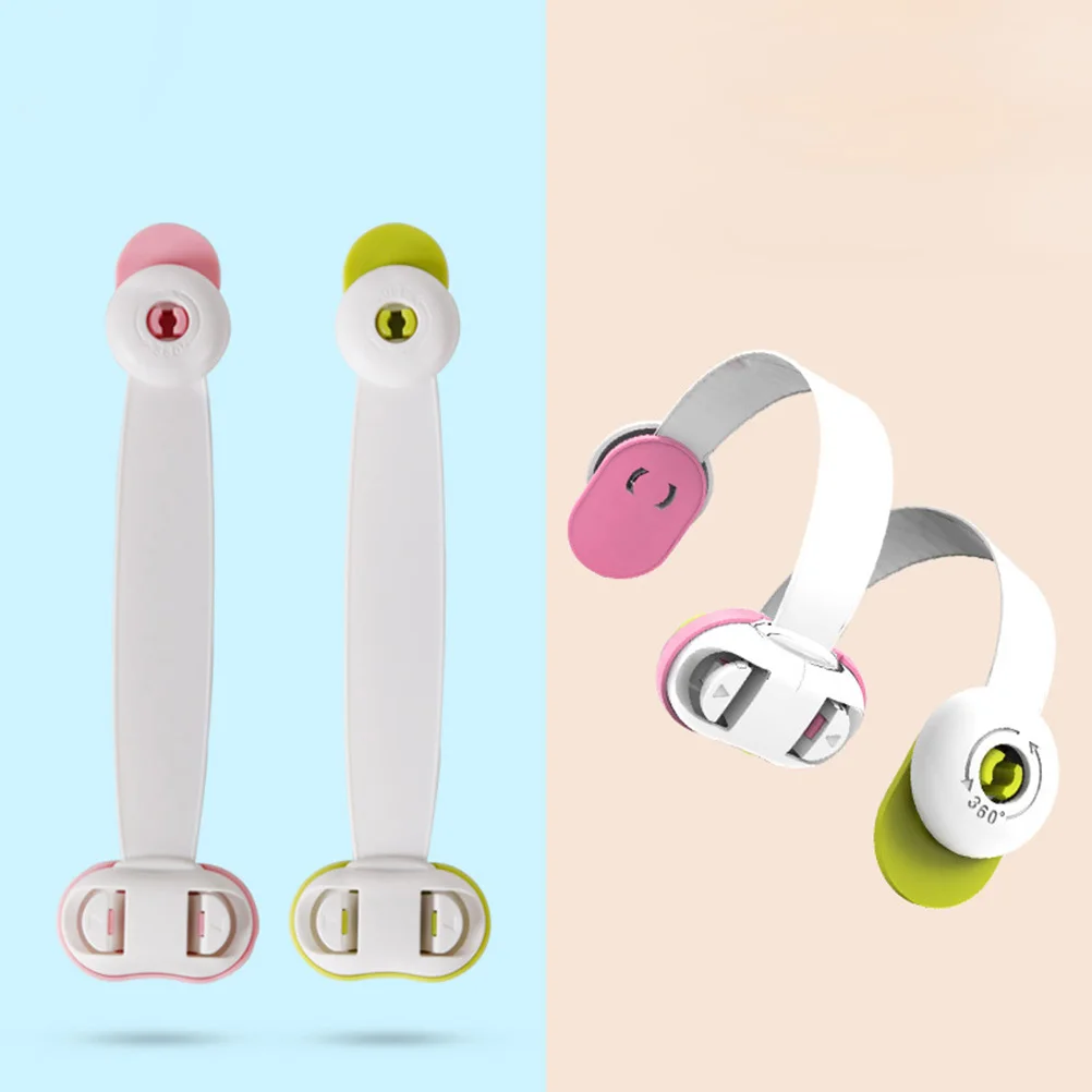 

2Pcs Cabinet Door Locks Child Safety Locks for Refrigerator Drawer Latches Baby Proof Guards Appliances and Toilets