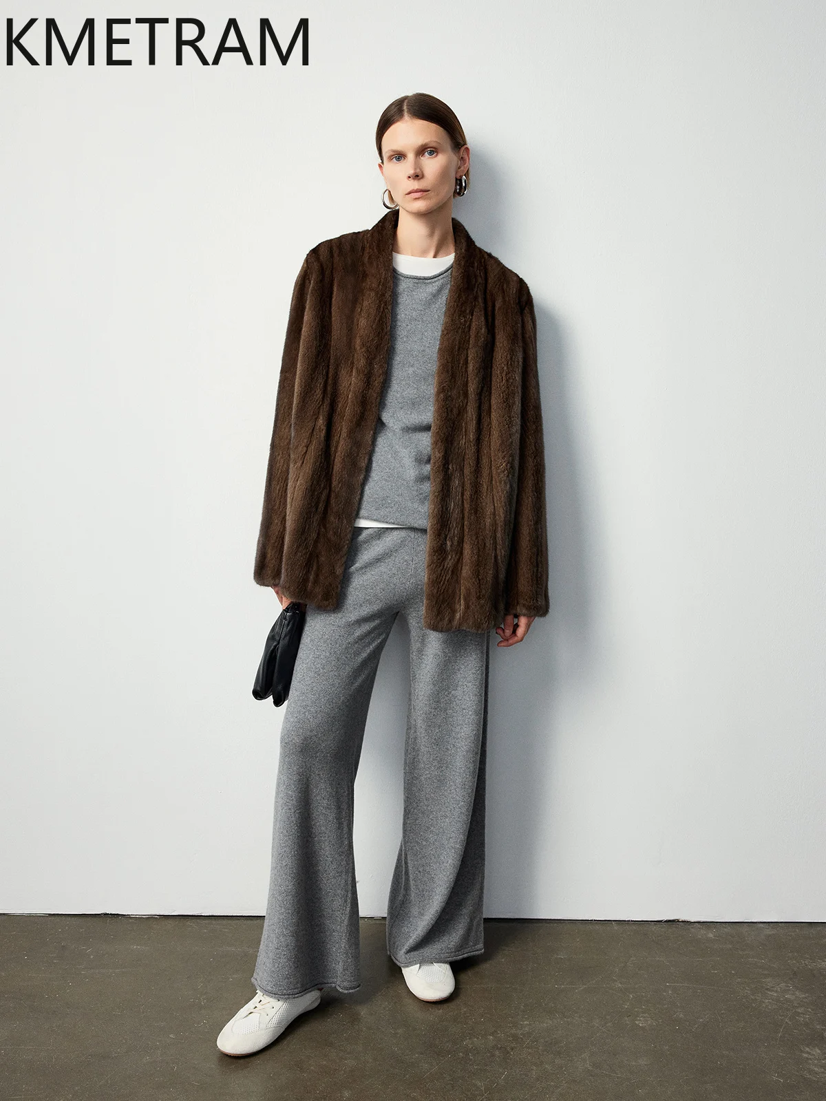 Casaco de pele de vison natural mulher de alta qualidade com decote em v jaqueta de pele real forro de seda amoreira roupas femininas de inverno 2025 шуба ж Dönusen