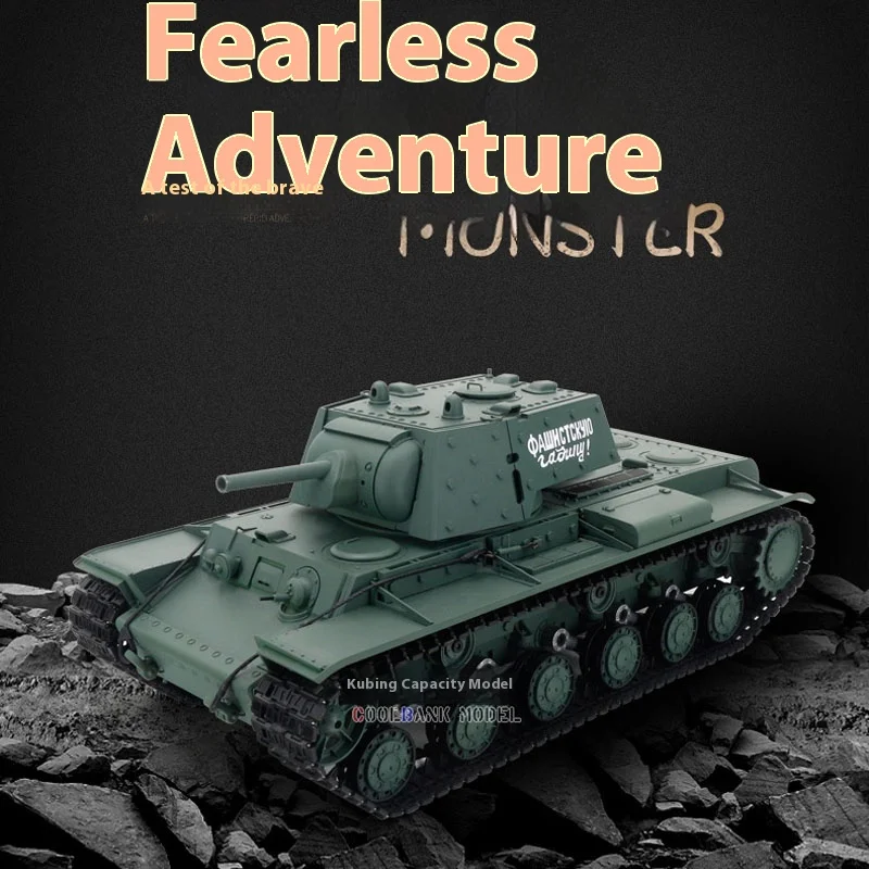 2.4g 풀 스케일 원격 제어 대형 시뮬레이션 소련 Kv-1s 추가 기갑 중전 경쟁 탱크 모델