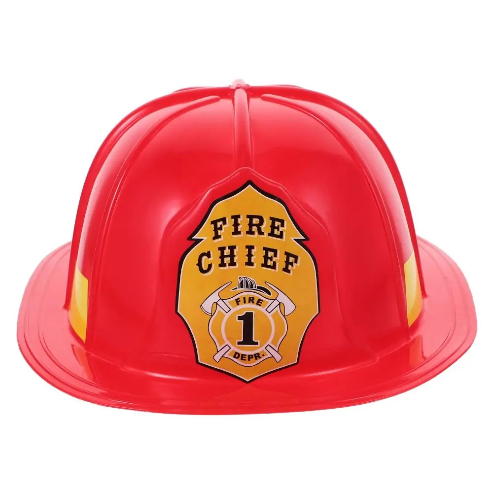 Chapéu de Bombeiro de Simulação Ajustável, Capacete de Segurança de Bombeiro de Plástico para Maquiagem, Chapéu de Bombeiro de Segurança Infantil, Presentes para Crianças