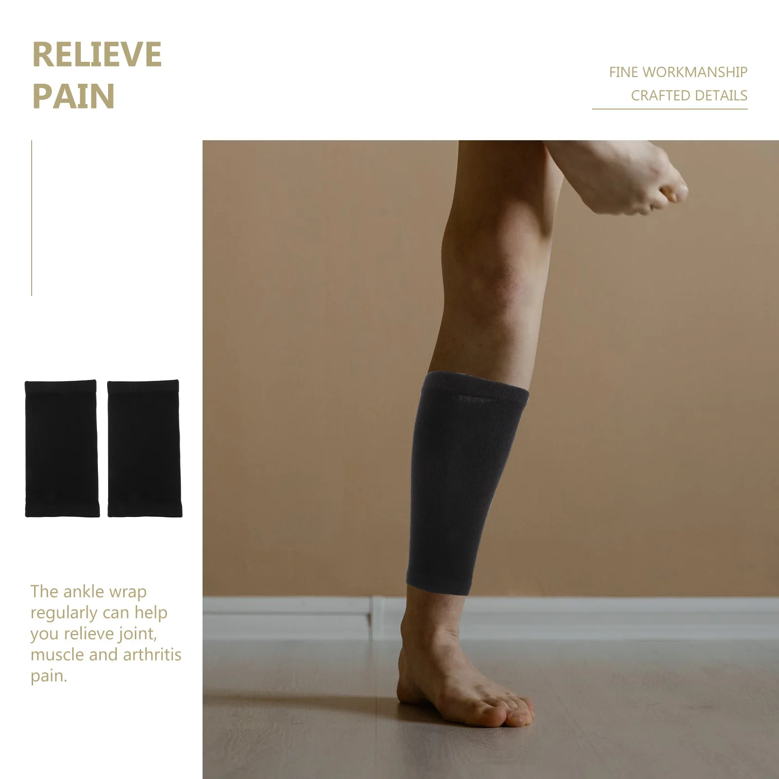 

2Pcs Warmth Ankle Protective Cover Premium Wool Fabric for Comfortable Fit Suitable for Elderly Family Gift Healing Support